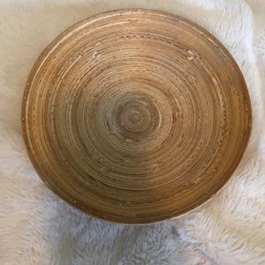 Wood decorative dish
